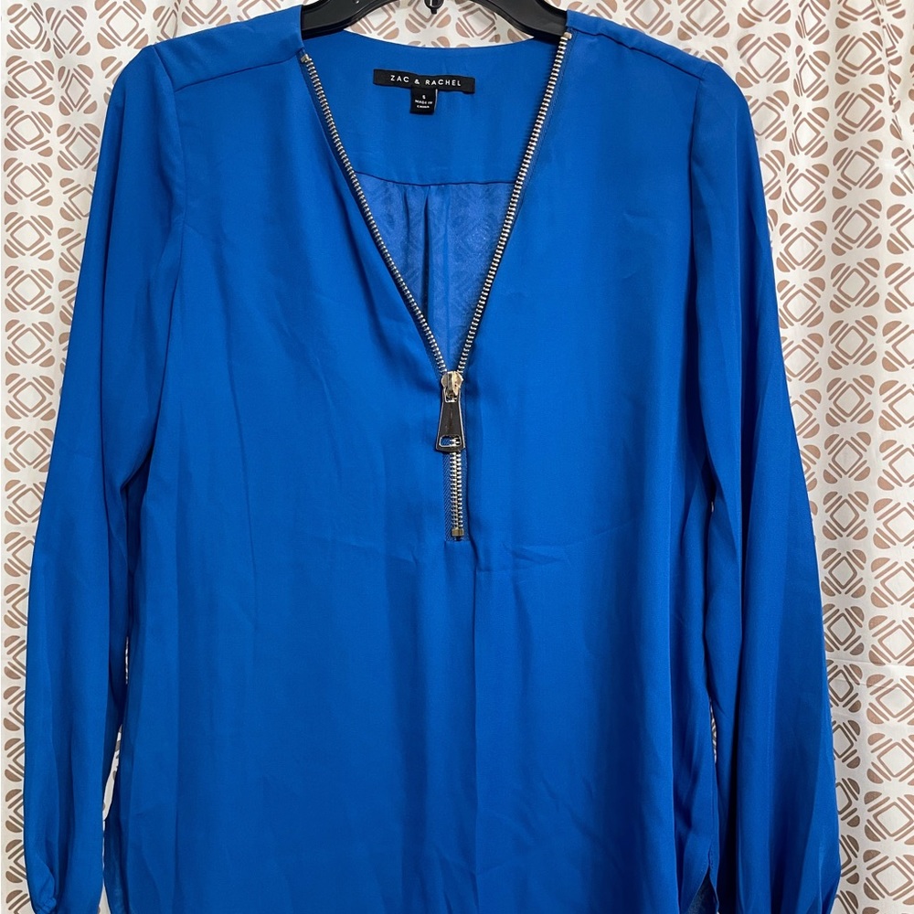 New with Tags Zac and Rachel Long Sleeve Polyester Blouse